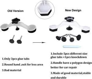 Paiying Bridge Glue Puller Car Body Pops a Dent Paintless Dent Repair Tools Kits with 5pcs Glue Tabs