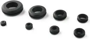 Paiying 180 Piece Rubber Grommet Eyelet Ring Gasket Assortment,with See-Through Divided Organizer Case Ideal for Automotive, Plumbing, and PC Hardware