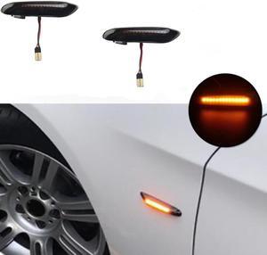 Acaigel Smoke LED Side Marker Light Kit Turn Signal Lamp For BMW E90 E91 E92 E93 E46 E60