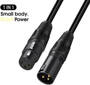 3 Pin XLR Female to Male Balanced Microphone Premium Audio Cable 1.8m Length