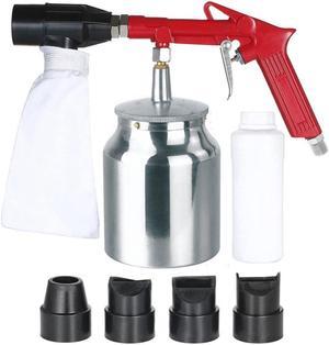 Acaigel Air Sandblaster Gun Kit with 4 Nozzles Rust Removal Car Repair