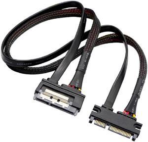 Acaigel 22 Pin 50cm SATA Power Extension Cable 7+15 Male to Female