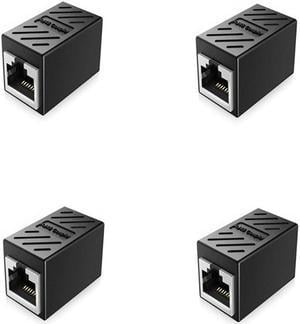 Acaigel 4 Pcs RJ45 Female To Female CAT6 5e Network LAN Ethernet Connector Coupler Adapter