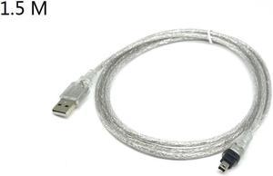 Acaigel 1.5M USB To Firewire IEEE 1394 4-Pin iLink Adapter Data Cable Cord