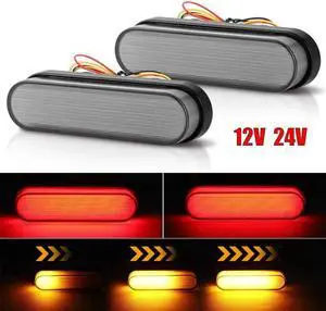 Acaigel 2PCS Universal Boat Motorcycle LED Tail Brake Stop Light Turn Signal Indicator Acaigel 2PCS Universal Boat Motorcycle LED Tail Brake Stop Light Turn Signal Indicator