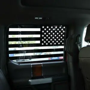 Paiying 2Pcs Rear Window Flag Decal Stickers For Ford F150 2015-2022