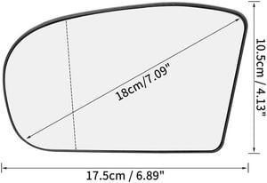 FYUU Mirror Glass Left Side for Mercedes-Benz E500 E320 E350