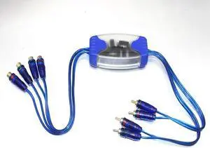 Furulu 4-Channel RCA Audio Noise Filter Suppressor Ground Loop Isolator Car Stereo 50W