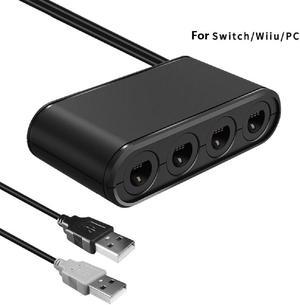 4 Ports 3 In 1 Controller Adapter For Nintendo Switch Wii U  PC USB Switch GameCube Controller Adapter