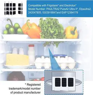 Paiying 4PCS Replacement Refrigerator Air Filter For Frigidaire PAULTRA2 PureAir Ultra II Paiying 4PCS Replacement Refrigerator Air Filter For Frigidaire PAULTRA2 PureAir Ultra II