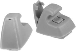 FYUU 2x Gray Sun Visor Retainer Support Clip For Chevy Silverado 15882854