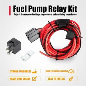 Acaigel 12V Electric Fuel Pump Relay Kit Fuel Pump Wiring Harness Kit