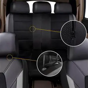Paiying Full Set Waterproof PU Leather Diamond Lattice Styling Car Seat Covers