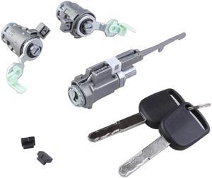 Acaigel Ignition Switch & Door Lock Cylinder with 2 Keys For Honda Civic 03-05 CR-V 05-06