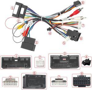 FYUU 16 Pin Car Audio Android Power Cable Adapter With Canbus Box For Ford Focus 2012-2015 Ranger 2012