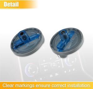 FYUU 2pcs Climate Control Knob For Chevy Blazer S10 GMC Jimmy Sonoma