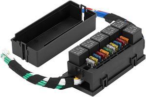 Acaigel Car Relay Fuse Box 11-way Fuse Box with 6 Relays and 11 Fuses