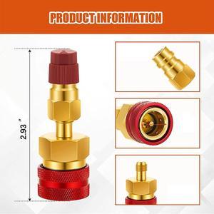 FYUU R1234yf Quick Couplers Kit Quick Coupler Adapter for Car Conditioner AC Charging