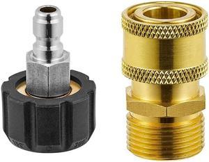 M22 14mm to 1/4" Quick Connect Adapter for Pressure Washer