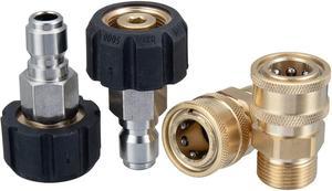2 Pairs M22 14mm to 3/8" Quick Connect Adapter for Pressure Washer
