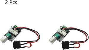 2Pcs DC Motor Speed Switch Controller 3A 6V 12V 24V Control Reversible PWM Regulator 1203BB