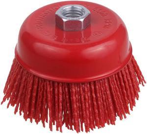 4 Inch Abrasive Filament Nylon Bristle Cup Brush for Metal Wood Surface Treatment