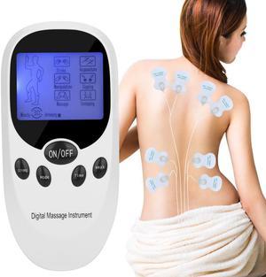 Dual Channel Electric Stimulation Pulse Muscle Massager Tens Unit Machine Therapy Pain Relief