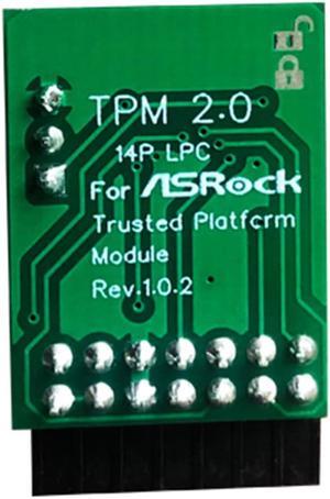 TPM 2.0 Security Module Board For ASROCK 14 PIN LPC Motherboard