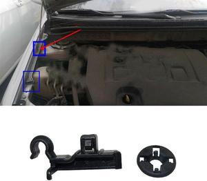 1 Set Car Hood Bumper Clip + Grommet 53452-02060 Fit For Toyota Corolla E120 9th