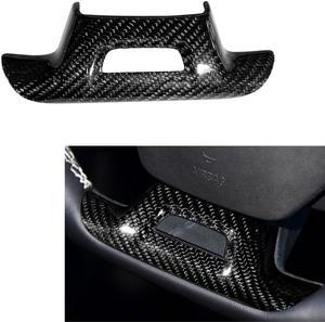 Acaigel Real Carbon Fiber Steering Wheel Lower Cover Trim For Chevrolet Camaro 2016-2023