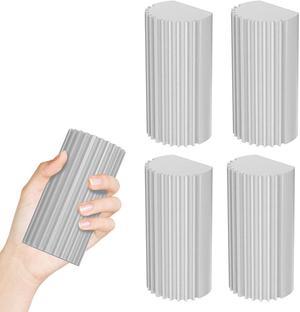 Acaigel 4pcs Reusable Damp Clean Duster Sponges for Cleaning Blind Glass Baseboard Vent