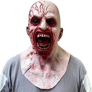 Acaigel Zombie Mask Latex Cosplay Props Party Realistic Face Masks Headgear Scary Decoration Prop