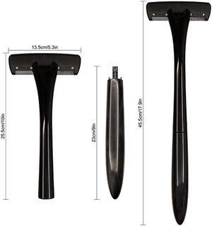 Men Back Razor Shaver Groomer Full Body Leg Hair Removal Trimmer Set Long Handle with 13 Blades