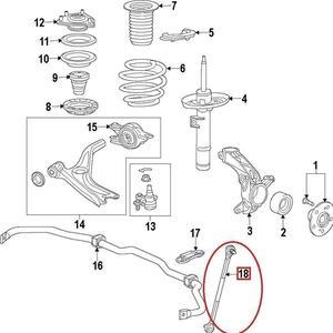 Acaigel Civic Front Stabilizer Sway Bar Link For Honda OE 51320TBAA02