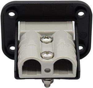 Acaigel Flush Mount 50A Connector Kit Mounting Bracket Panel Cover for Caravan Boat Truck for Anderson Plug