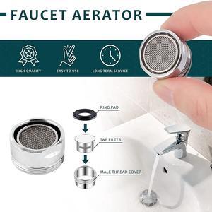 FYUU 4 Pcs Faucet Aerator Kitchen Sink Faucet Head Bathroom Faucet Aerat