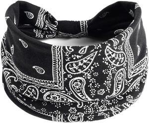 FYUU 3 Pcs Headband Yoga Sports Workout Hairband Stretchy Boho Print Head Band