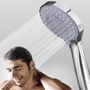 Acaigel ABS Chrome Shower Head 5 Mode Large Bath High Pressure Water Saving Heads