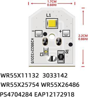 FYUU 2pcs Refrigerator Light Bulb for Ge WR55X30602 WR55X26486 WR55X11132 WR55X25754