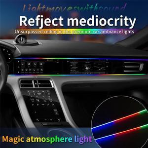 Fyuu 2 IN 1 64 Color Car LED Color Atmosphere Lights USB Port Bluetooth Control