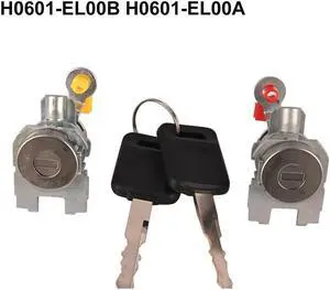 Yingshan Door Lock Cylinder Left + Right For Nissan Versa H0601-EL00B H0601-EL00A