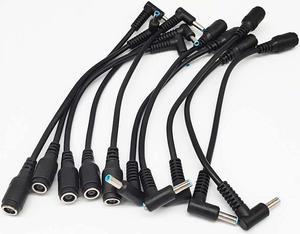 10Pcs DC Power Charger Converter Adapter Cable Blue Tip 7.4mm - 4.5mm For HP Laptops