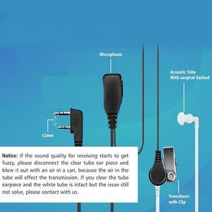 2 Pin Walkie Talkie Earpiece Headset Earphone For BAOFENG/WEIERWEI Radio