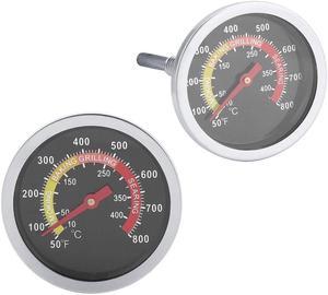 2PCS Temperature Gauge Thermometer for Barbecue BBQ Grill Smoker Pit Thermostat