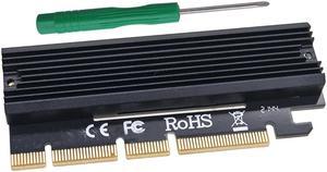 M.2 PCIe NVMe SSD to PCI-E Express 3.0 X4 X8 X16 Adapter Card Full Speed 2280