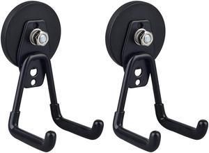 2pcs Strong Garage Magnetic Hooks for Indoor and outdoor Hanging