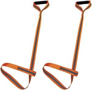 2pcs Orange Deer Drag Harness with Handle Reflective Orange Strap