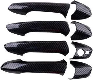 Acaigel Carbon Fiber Look Handle Cover Trim LHD Plastic For 08-15 W204 C300 C63 C250 Acaigel Carbon Fiber Look Handle Cover Trim LHD Plastic For 08-15 W204 C300 C63 C250