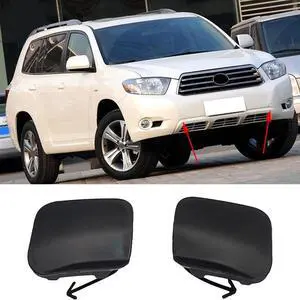 Furulu Car LH&RH Front Bumper Tow Hook Eye Cap Cover 52127-0E030 For Toyota Highlander