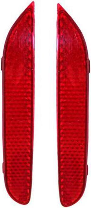 Paiying 2PC 26565-JJ90A LH and RH Red Rear Bumper Reflector Assembly For Nissan Infiniti